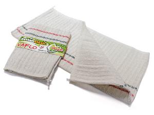 Handra na podlahu tkaná VAFLO 50 x 60 bavlna /biela + červený a zelený pás - Handry, utierky, kuchynské utierky | ***