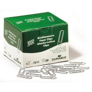 Spisové spony DURABLE 32mm zinkové 1000ks - Plastobal