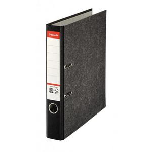 Zakladač pákový Esselte Mramor 5cm čierny - Plastobal