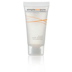 Hotel Simple and pure vlasový a telový šampón v tube 20ml - Plastobal