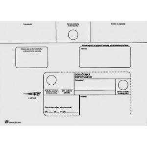 Poštové obálky C5 doručenka, 100 ks olizové - Plastobal