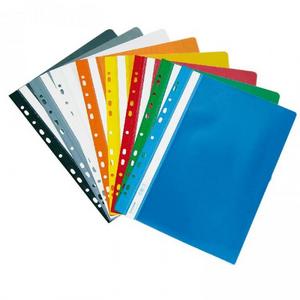 Rýchloviazač PVC s eurodierovaním DONAU lesklý biely - Plastobal