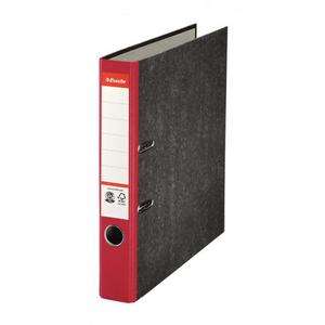 Zakladač pákový Esselte Mramor 5cm červený - Plastobal