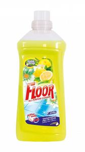 FLOOR citrón 1L, univerzálny prípravok s mydlom na všetky povrchy-Lemon OIL - Plastobal