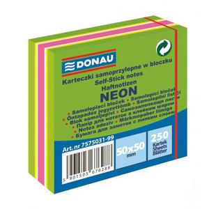 Bloček Donau neónový 50x50mm 250l zelený - Plastobal