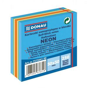 Bloček Donau neónový 50x50mm 250l modrý - Plastobal