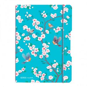 Zošit Herlitz my.book Flex Ladylike A5 40 listov štvorčekový PP Vtáci - Plastobal