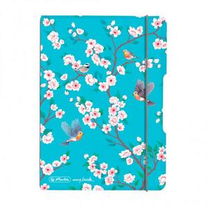 Zošit Herlitz my.book Flex Ladylike A6 40 listov štvorčekový PP Vtáci - Plastobal