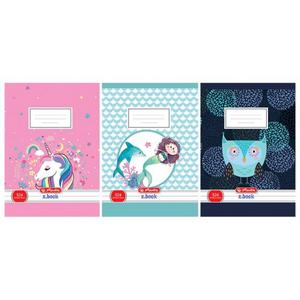 Zošit Herlitz 524 A5 linajkový 70g/m2 mix motívov dievčatá - Plastobal