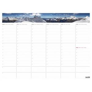 Týždenná plánovacia mapa A2+ čierna - Plastobal