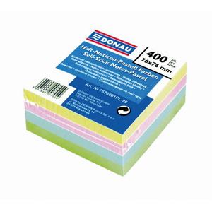 Bloček Donau pastelové farby 76x76mm - Plastobal