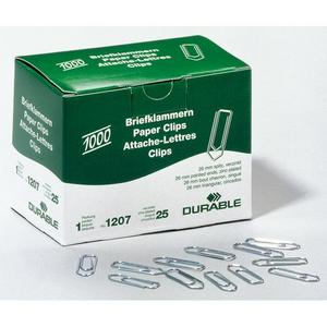 Spisové spony DURABLE 26mm zinkové 1000ks - Plastobal