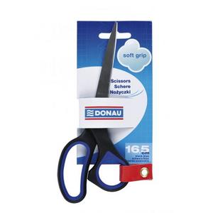 Nožnice DONAU Soft grip 16,5cm modré - Plastobal