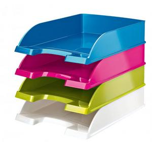 Odkladač Leitz WOW metalický modrý - Plastobal