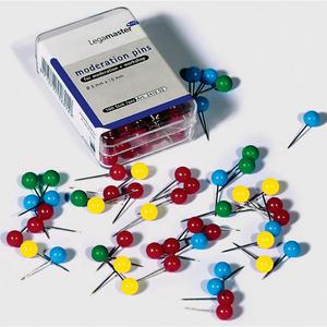 Napichovacie špendlíky guľaté Legamaster 6mm mix farieb 200ks - Plastobal