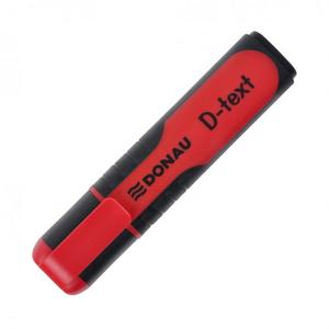 Zvýrazňovač DONAU D-text červený - Plastobal