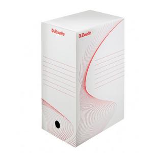 Archívny box Esselte 150mm biely/červený - Plastobal