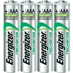 Batéria Energizer dobíjateľná AAA-HR03/4ks 800 mAh mikrotužková - Plastobal