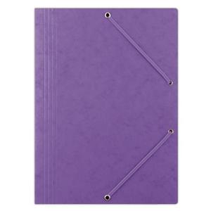 Prešpánový obal s gumičkou DONAU fialový - Plastobal