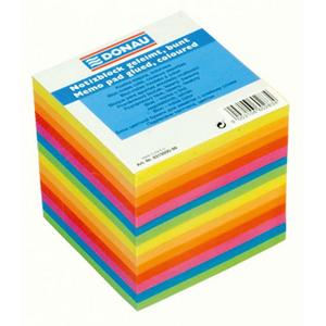 Bloček kocka lepená 90x90x90mm farebná - Plastobal