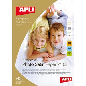 Fotopapier APLI A4 Satin 240g 25 hárkov - Plastobal