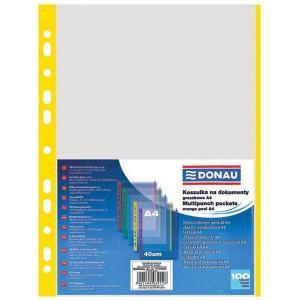 Euroobal DONAU A4 40mic so žltým okrajom - Plastobal