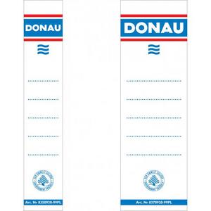 Štítok chrbtový násuvný pre zakladače 48x153mm biely - Plastobal