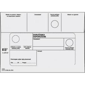 Poštové obálky B6 doručenka,1000 ks - Plastobal