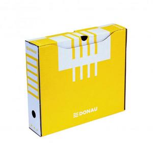 Archívny box DONAU 80mm žltý - Plastobal