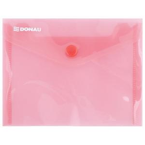 Plastový obal A6 s cvočkom DONAU červený - Plastobal
