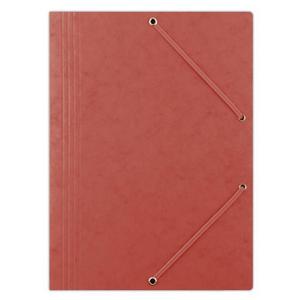 Prešpánový obal s gumičkou DONAU červený - Plastobal