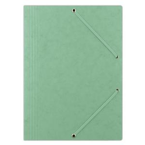 Prešpánový obal s gumičkou DONAU zelený - Plastobal