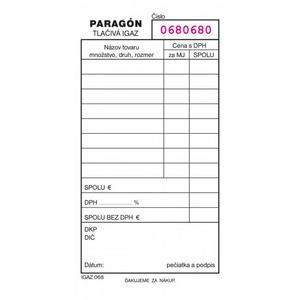 Paragón číslovaný,samoprep.A6 - Plastobal