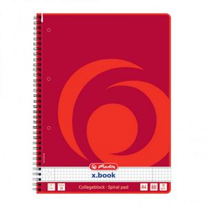 Poznámkový blok College Herlitz A4 80 listov štvorčekový - Plastobal