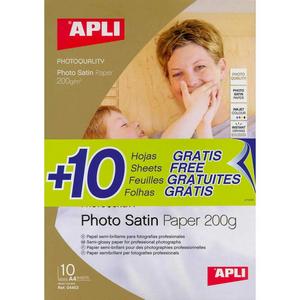 Fotopapier APLI A4 Satin 200g 20 hárkov - Plastobal