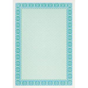 Certifikačný papier APLI A4 tyrkysový 115g 25 hárkov - Plastobal