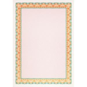 Certifikačný papier APLI A4 oranžovo-zelený 115g 25 hárkov - Plastobal