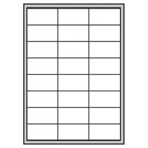 Etikety polyesterové 64,6x33,8mm APLI 20 hárkov - Plastobal