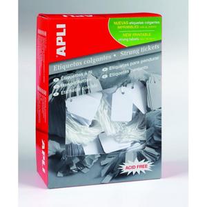 Identifikačný štítok s cvernou 22x35mm APLI 500ks - Plastobal