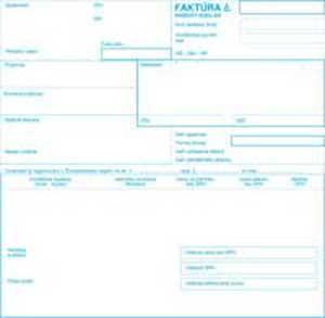Faktúra daňový doklad 21x20cm 100 listov samoprepis - Plastobal