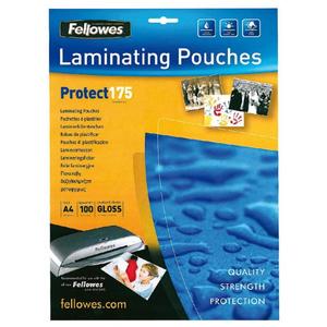 Laminovacie fólie Fellowes 216x303 A4 175mic - Plastobal