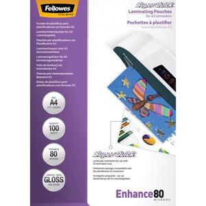 Laminovacie fólie Fellowes 216x303 A4 80mic Superquick - Plastobal