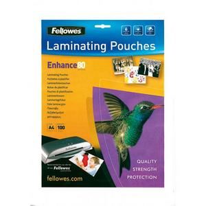 Laminovacie fólie Fellowes 216x303 A4 80mic matné - Plastobal