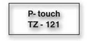 Samolepiaca páska Brother TZe-121 9mm priehľadná/čierna - Plastobal