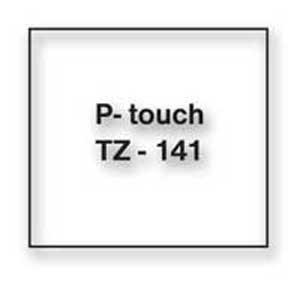 Samolepiaca páska Brother TZe-141 páska 18mm priehľadná/čierna - Plastobal