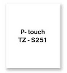 Samolepiaca páska Brother TZe-S251 24mm biela/čierna - Plastobal