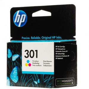 Atramentová náplň HP CH562EE HP 301 pre Deskjet 1050A/1510/2050/2050A color (165 str.) - Plastobal