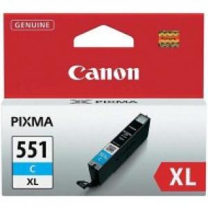 Atramentová náplň Canon CLI-551 C pre MG 5450/6350/iP7250 cyan XL (500 str.) - Plastobal