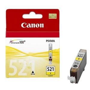 Atramentová náplň Canon CLI-521 pre MP 540/620/630/980/iP 3600/4600 yellow (460 str.) - Plastobal
