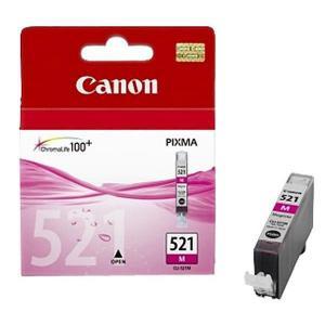Atramentová náplň Canon CLI-521 pre MP 540/620/630/980/iP 3600/4600 magenta (460 str.) - Plastobal